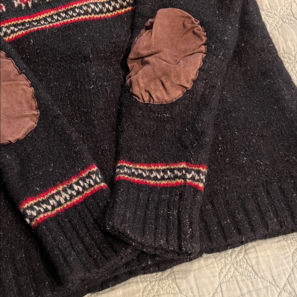 Ralph Lauren Black and Red Wool Sweater - Picture 8 of 14